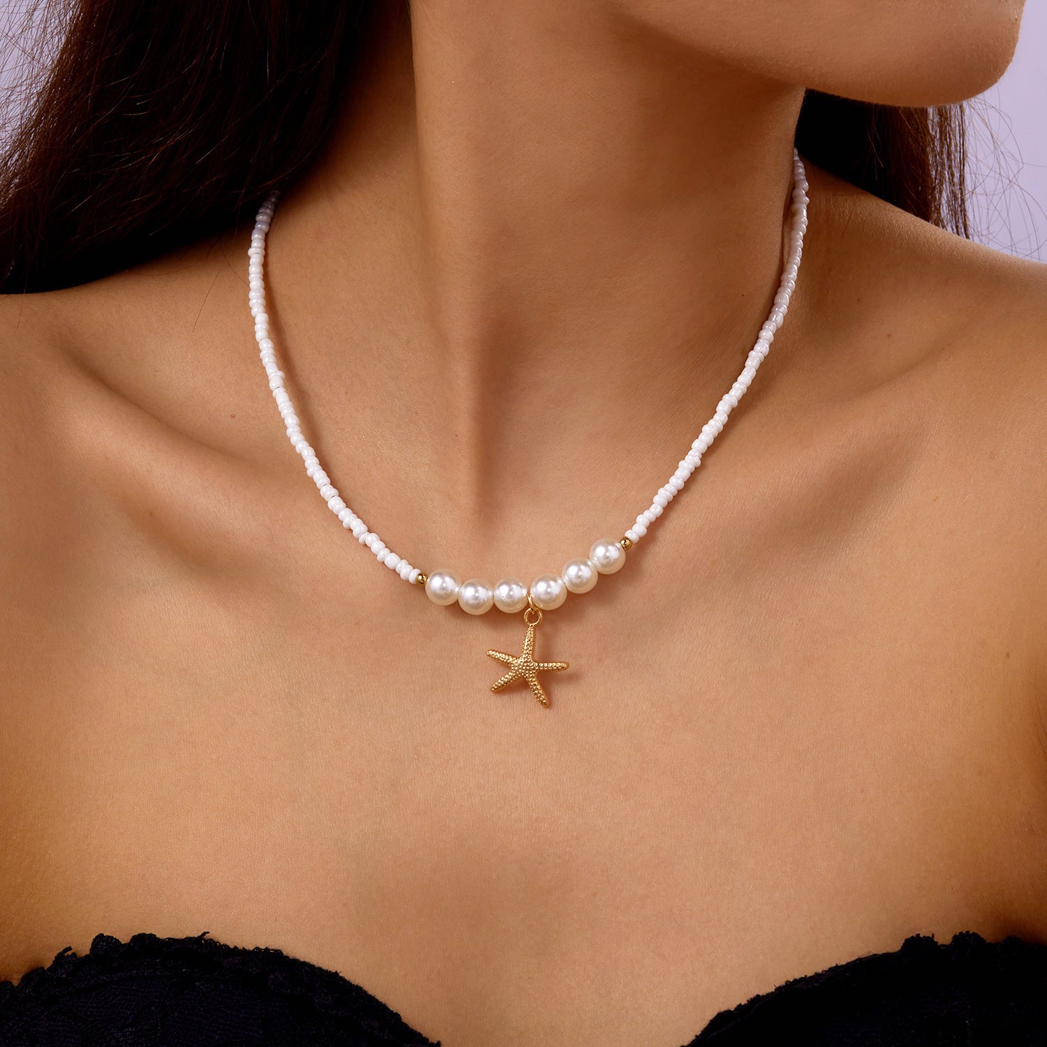 Beachside Vacation Necklace Clavicle-length Chain